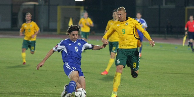 Deivydas Matulevicius a evoluat 90 de minute în meciul Anglia – Lituania