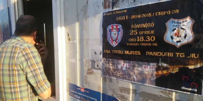 Interes major la Târgu Mureş pentru meciul cu Pandurii Târgu Jiu: se mai găsesc bilete doar la peluze