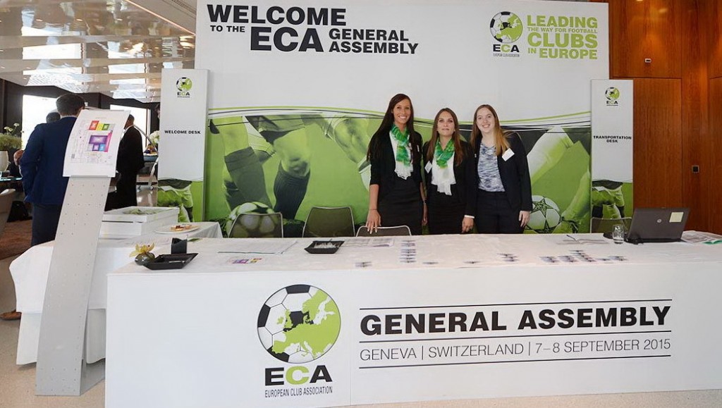 Geneva (SWISS) 07/08 september 2015 Hotel President Wilson/E.C.A. GENERAL ASSEMBLY /SPORT/SOCCER/ph Fabio Bozzani/In the image WELCOME