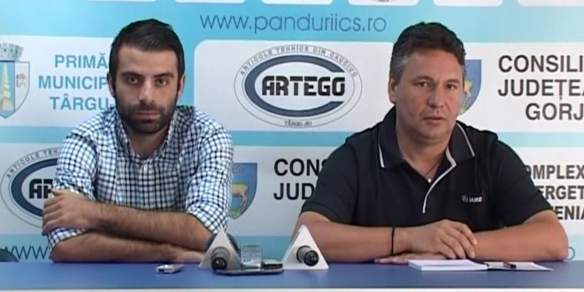 PANDURII TV / CONFERINŢĂ DE PRESĂ CONSTANTIN GRECU MECI CUPA LIGII PANDURII – DINAMO 08.09.2015