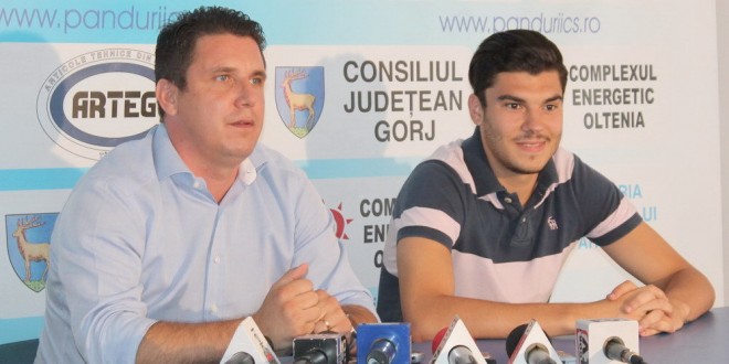 Clubul Pandurii Târgu Jiu îi mulţumeşte lui Mihai Roman pentru performanţele obţinute cu echipa