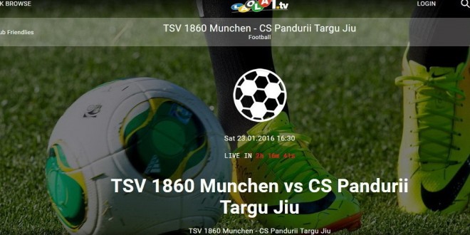 MECI AMICAL / TSV 1860 Munchen – Pandurii Târgu Jiu, ora 17:30 ora României (echipele de start)