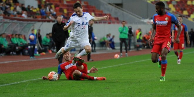 Pandurii Târgu Jiu a încheiat  la egalitate meciul cu Steaua din etapa a 9-a din play-off-ul Ligii I Orange, scor 1-1