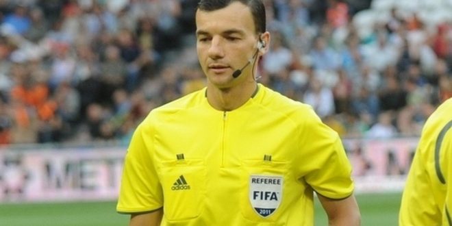 Brigadă de arbitri din Ucraina la meciul Pandurii Târgu Jiu – Maccabi Tel Aviv