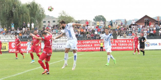 FOTO / IMAGINI DIN REPRIZA I A MECIULUI PANDURII TÂRGU JIU – AFC HERMANNSTADT SIBIU