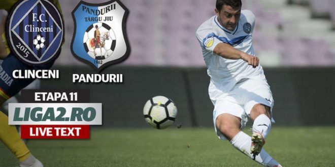 LIVETEXT / ACADEMICA CLINCENI – PANDURII TÂRGU JIU, SCOR 4-1