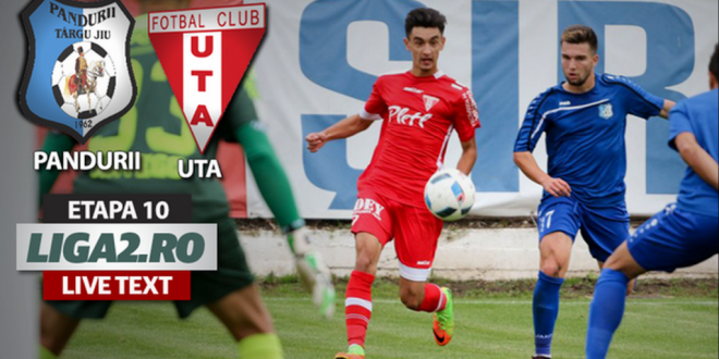 LIVETEXT / PANDURII TÂRGU JIU – UTA ARAD, SCOR 1-2