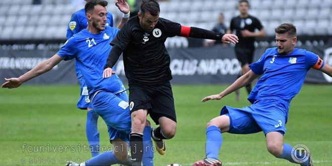 LIVETEXT / UNIVERSITATEA CLUJ – PANDURII TÂRGU JIU, SCOR  2-0