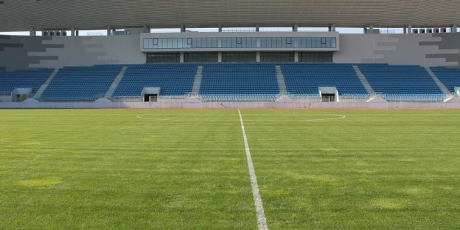 PANDURII TV / IMAGINI DIN INTERIORUL NOULUI  STADION  MUNICIPAL  DIN TÂRGU JIU