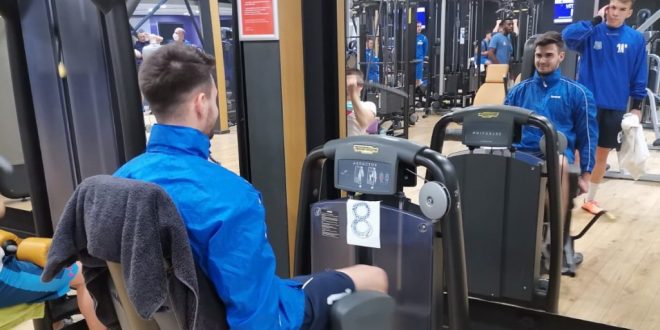 FOTO / IMAGINI DE LA ANTRENAMENTELE SUSŢINUTE ÎN SALA DE FORŢĂ DE JUCĂTORII ECHIPEI PANDURII