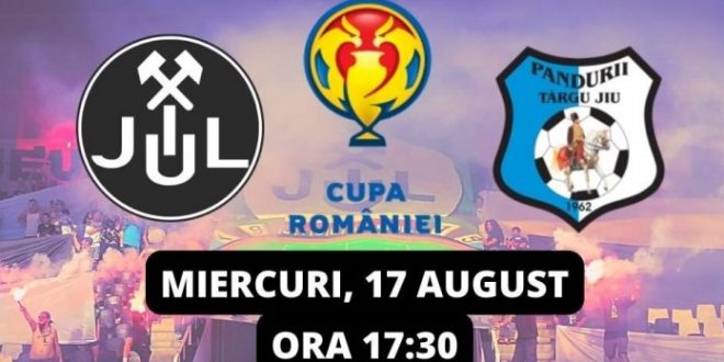CUPA ROMÂNIEI / Pandurii Târgu Jiu va juca miercuri în Cupa României cu Jiul Petroșani